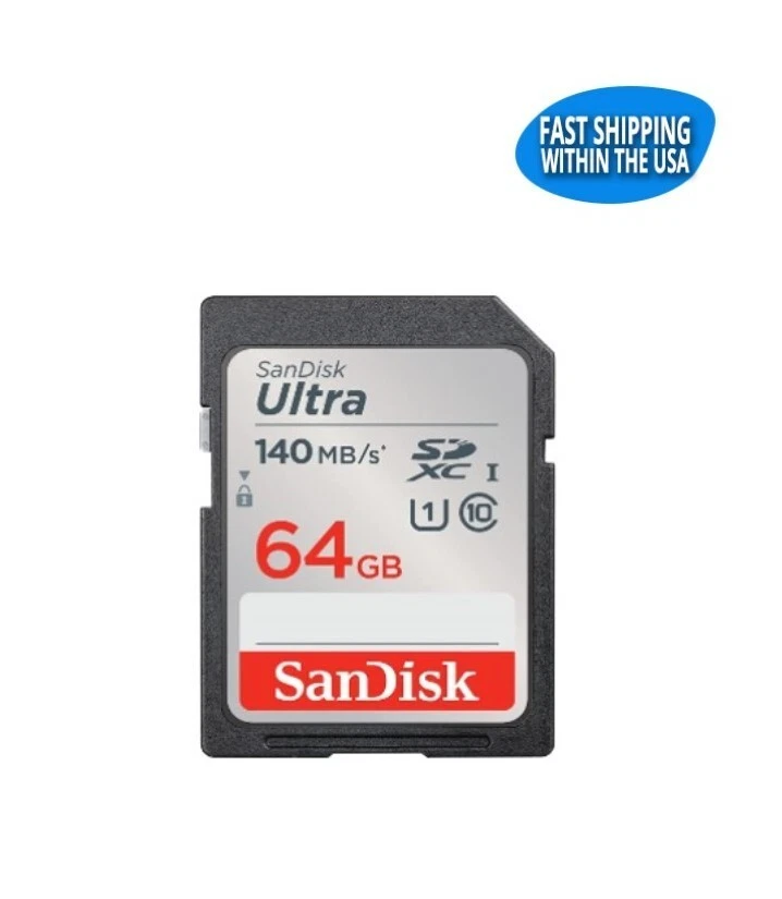 64GB Sandisk Ultra SDXC Class 10 UHS-1 U1 140MB/s (SDSDUNB-064G-GN6IN) Reliable - Image 2 of 4