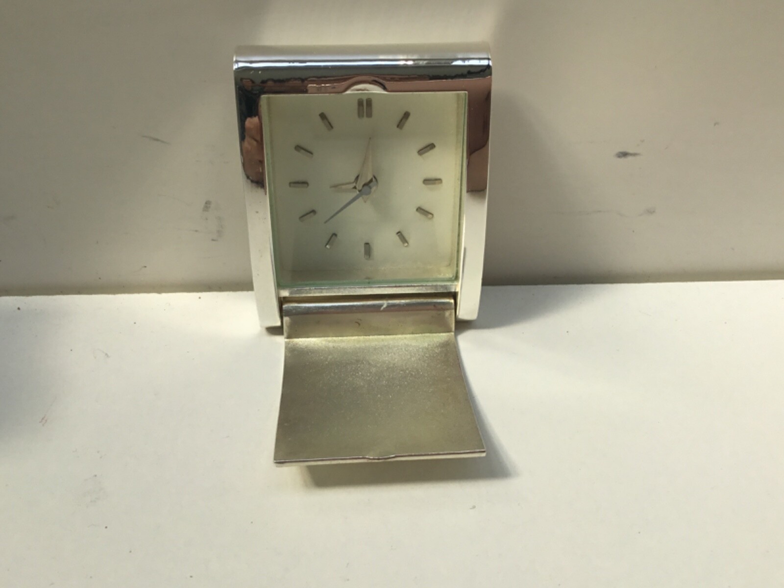 JASPER CONRAN Silver Plated Folding Travel Alarm Clock BOXED N23 eBay