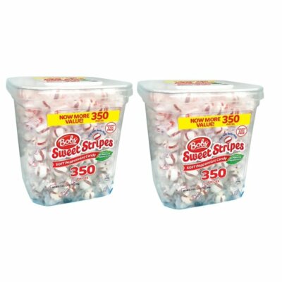 Bobs Sweet Stripes Soft Peppermints (61.73 oz., 350 ct.) 2 ct