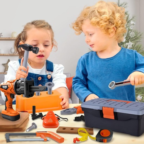 Kids Tool Set Toys for 3 4 5 Year Old Boys Gifts 36PCS Pretend Play Toddler ... - Picture 7 of 7
