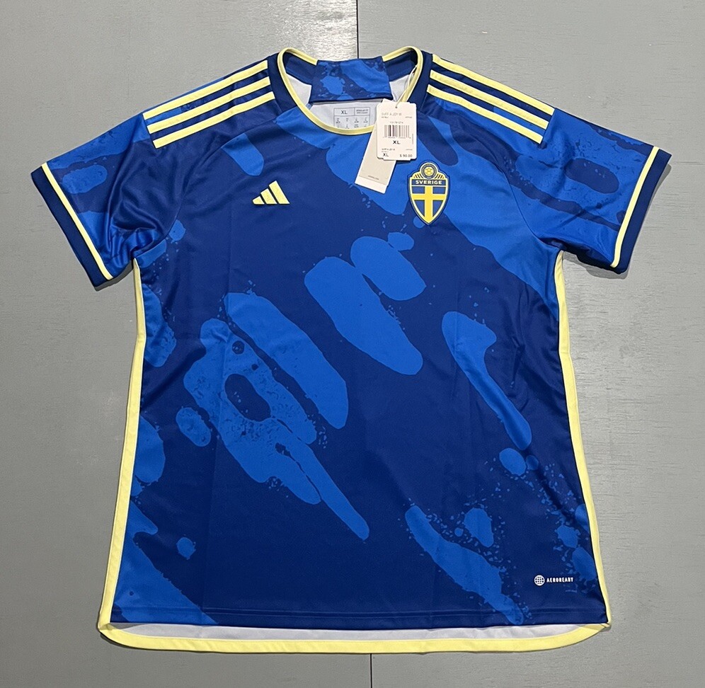 Sweden National Football Team Adidas Aeroready Jersey Women’s XL Retail $90