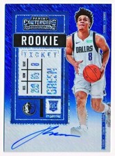 2020-21 Contenders Josh Green Variation Premium Blue Shimmer Auto Rc #141 /20