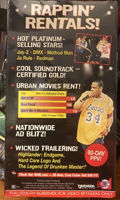 Backstage VHS DEMO Tape DMX Jay-Z Method Man Redman Ja Rule Beanie