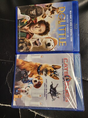 Cats & Dogs: Revenge of Kitty Galore (BD, NEW SEALED) + DOLITTLE [USED BD+DVD]