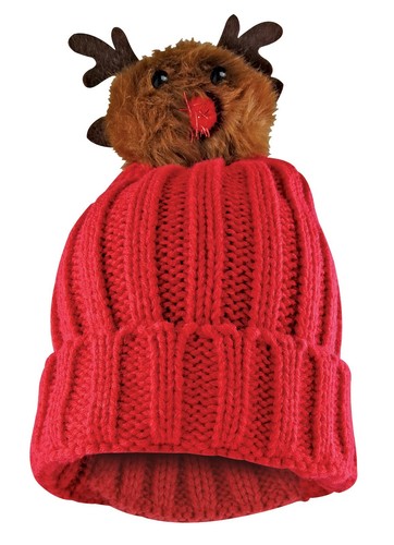 Adult Knitted Red Novelty Christmas 