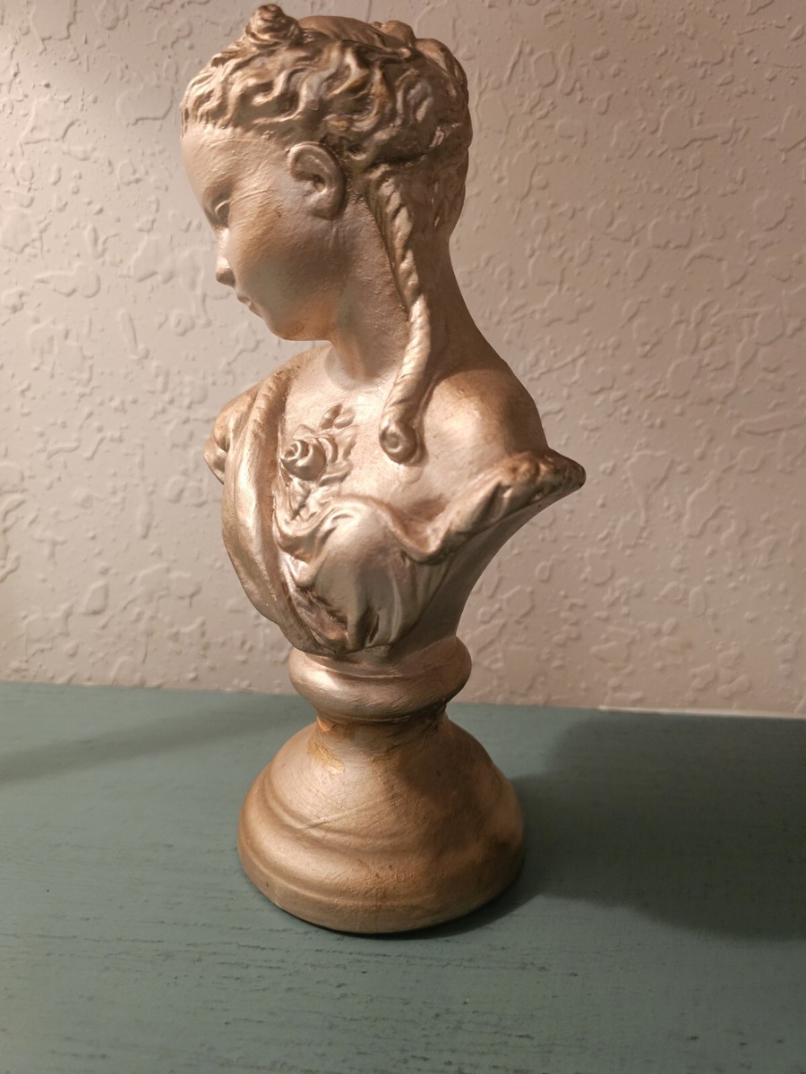Vintage Chalkware/Plaster Bust Statue-Numbered/9 1/2