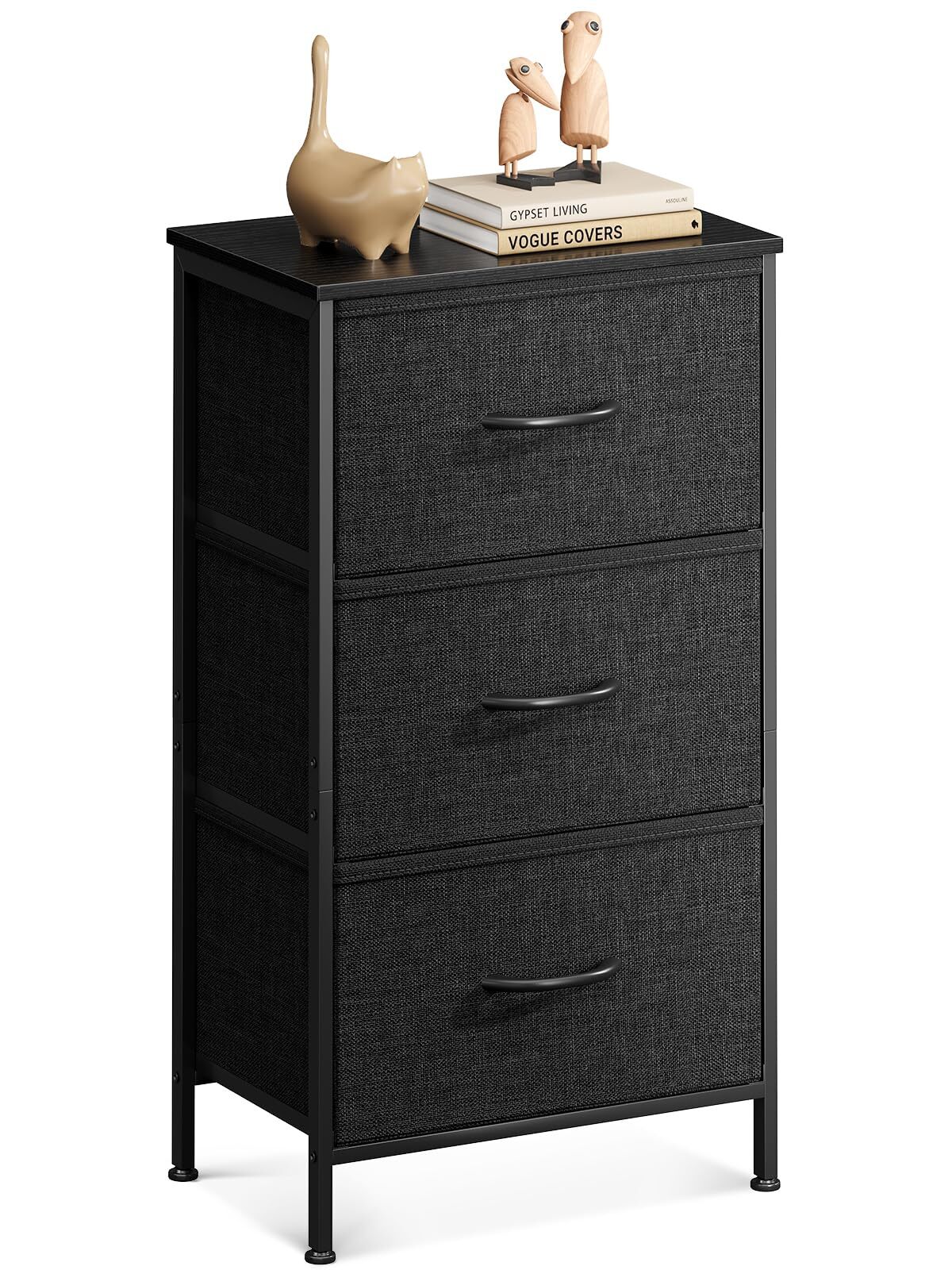 Dresser for Bedroom Nightstand Small Fabric Chests of Drawers Closet Organizers-image