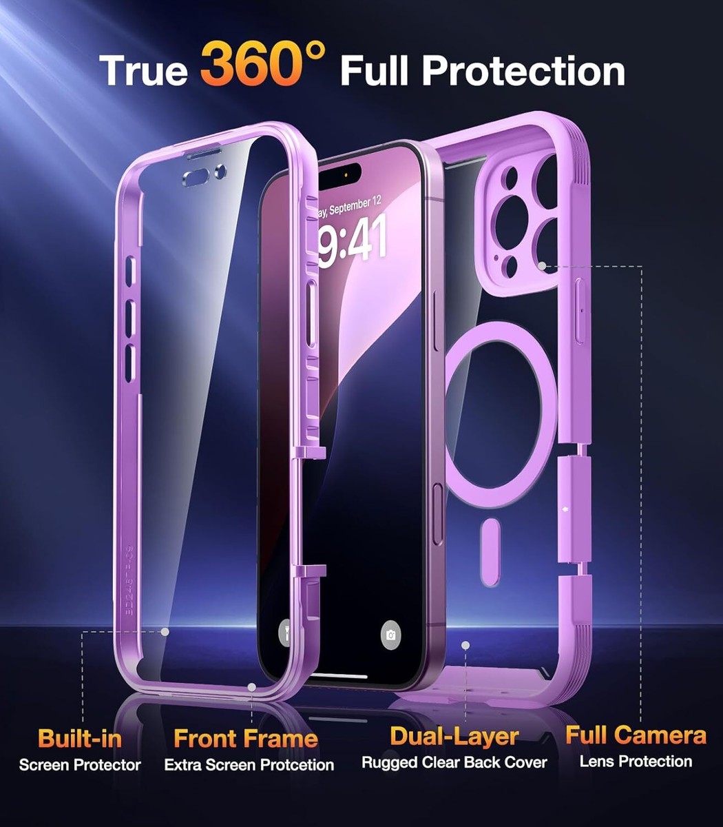 Magnetic Compatible With iPhone 16 Pro Max Case 6.9'' Full