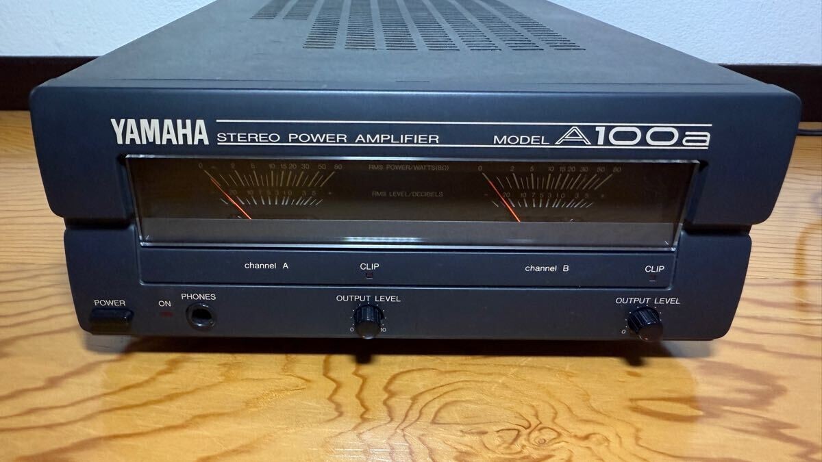 YAMAHA A100a 2ch Stereo Power Amplifier Confirmed Operation Free