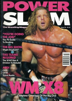 TRIPLE H WRESTLEMANIA X8 Power Slam Wrestling Magazine May 2002