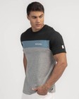 RIP CURL Mens Short Sleeve Crew Neck T Shirt Size M Black Blue Grey RRP $49.99