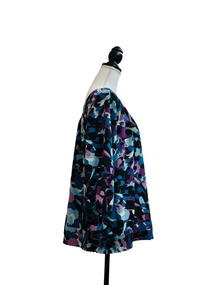 Blusa Top COVINGTON MUJER Plus Estampado Geométrico - Talla 18W/20W Foto 2 de 4