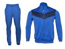 Mens Tracksuits Gym Casual Zip Slim Fit Funnel Neck Jackets Jogging Bottoms