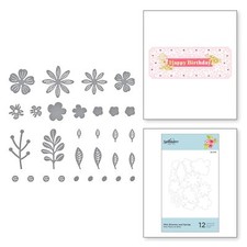 SPELLBINDERS PAPERCRAFTS, INC Spellbinders Etched Dies-Mini Blooms and Sprigs...