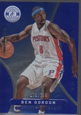 BEN GORDON  2012-13 PANINI TOTALLY CERTIFIED TOTALLY BLUE CARD #282  /299