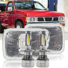 Pair 5x7 7x6 Led Headlights Hi-lo Sealed For Ford F-550 F-450 F-350 Super Duty