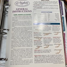 Crochet Afghan Needlecraft Shop Collectors Series approx. 108 Patterns 