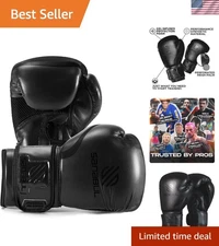 Essential Gel Boxing Gloves - 12 Oz Muay Thai Training for Men & Women