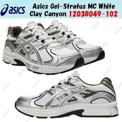 Taille homme Asics Gel-Stratus MC White Clay Canyon 1203B049-102 - Photo 1/4