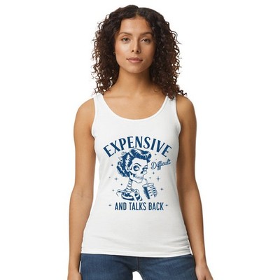 Teures schwieriges Damen Trägershirt Tank Top freches Pinup Geschenk für sie