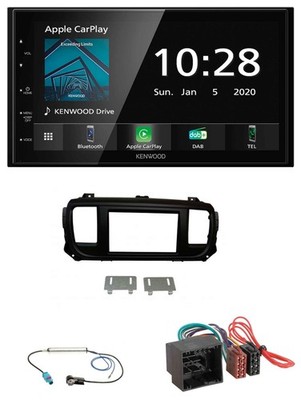 Kenwood Bluetooth MP3 DAB USB 2DIN Car Stereo for Citroen Jumpy Spacetourer from 20