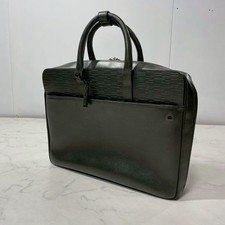 Montblanc MB07296 Borsa da lavoro made in Italy valigetta in pelle grigio scuro