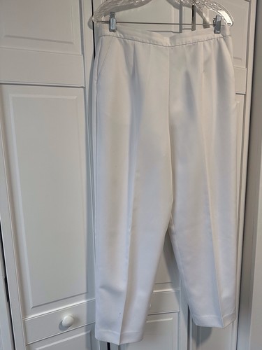 Talbots Size 10 Petite White Slacks Used But Very Good Condition