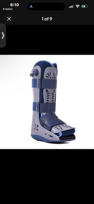 VELPEAU Walking Boot- Broken Foot, Dual Independent Inflatable Airbags. MEDIUM