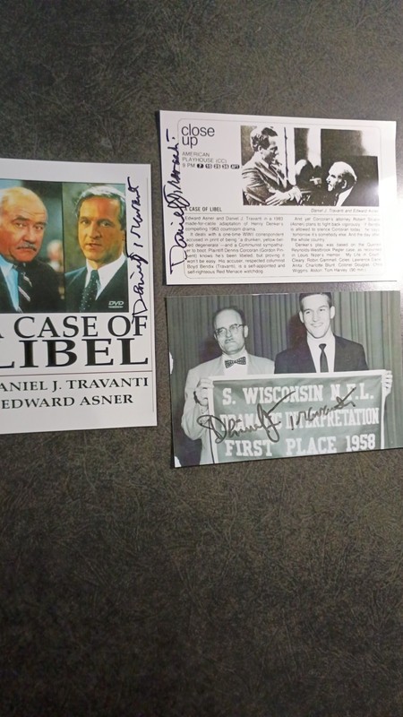 DANIEL J TRAVANTI 3 Hand Signed Autograph PHOTO -- ACTOR - HILL STREET BLUES 
