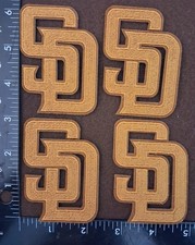 4 Qty SAN DIEGO PADRES IRON ON PATCH - 