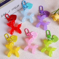 Balloon Dog Keychain Cute Puppy Bag Charm Phone Strap Car Key Ring Gift Unisex