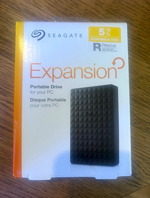 Seagate Expansion Portable 5TB External Hard Drive   NEW SEALED   USB 3.0