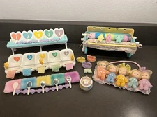 Huge! Vintage Tyco Quints Dolls & Accessories Lot 90’s Blonde Blue Eyes 