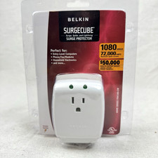 Belkin SurgeCube F9H100-CW Spike Lightning Surge Protector 1080 Joules 120V