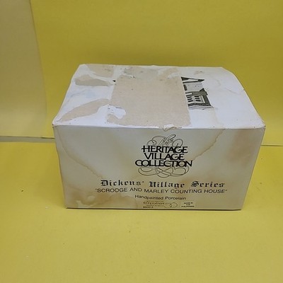 Christmas Dept 56 Scrooge & Marley Counting House Dickens Village-6500-5 New!!