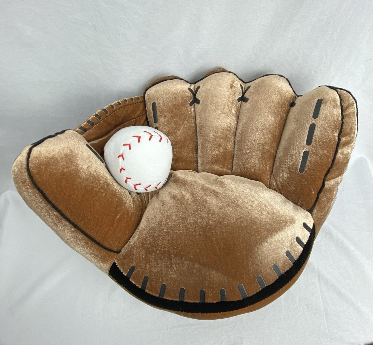 Chair Plush 15" X 9" With Baseball Rare