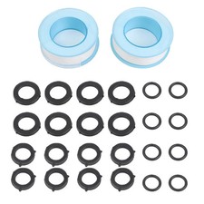 24 Pieces Rubber Hose Washer Tap Sealing Rings Set For Garden Fitting Kit New