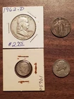 4 Old U.S. Coins - Half Dollar, Standing Liberty Quarter, Dime, and Nickel