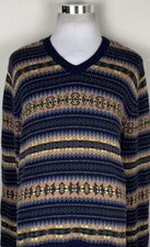 Vintage Polo Ralph Lauren Sweater Men's Fair IsleCashmere Linen Ski Size XL