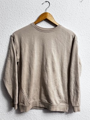Primark Essentials Sand/Beige Crew Neck Sweatshirt - Kids Size 11-12Y (152cm)