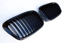 BMW 5 Series E39 Shine Gloss Black Kidney Euro Sport Front Hood Grill M M5 96-03
