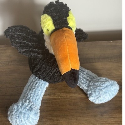The Manhattan Toy Company Adorable RICO TOUCAN Bird Animal Plush Blue Orange