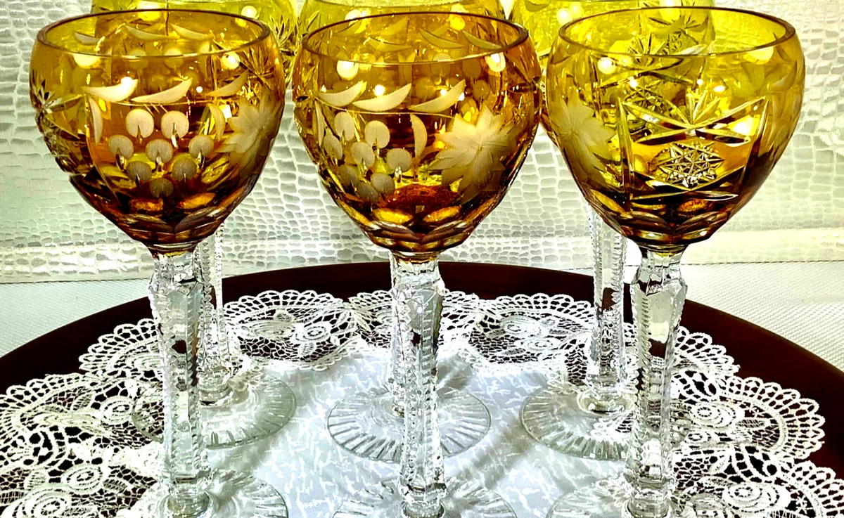 BOHEMIA GLASS チェコ製 ガラス 器 ハンドメイド アンティーク
