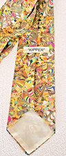 Vintage Kipper Tie Men Extra Wide Multicolor 70s Funky Retro - 54 x 4 Davidsons