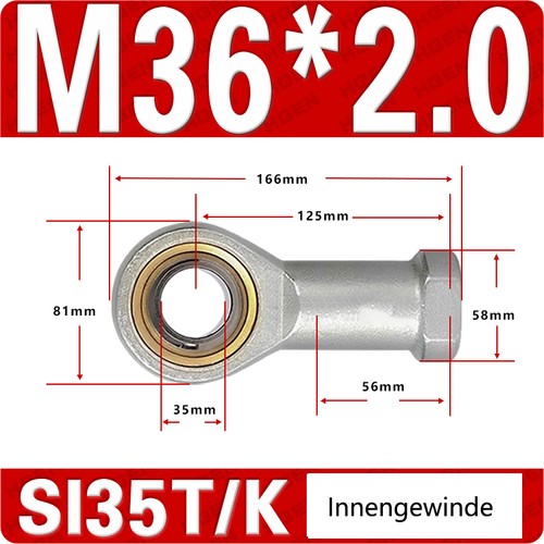 Rod End Bearings Female & Male Rose Joint Bearings Right Hand Thread - All Sizes - Picture 56 of 59