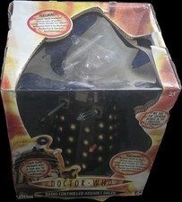 Doctor Dr Who Radio Controlled Dalek Gold 12" Version Character 2004 New + Boxed