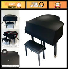 Waterproof Dustproof Grand Piano Cover - Elastic Drawstring, Fits Baby & Medium