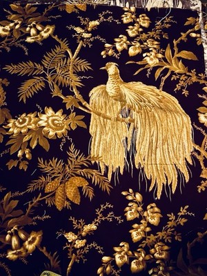 Chinoiserie-Style Design by Roberto Cavalli  ''Gold Tree'' Wallpaper 12''w X 34''L