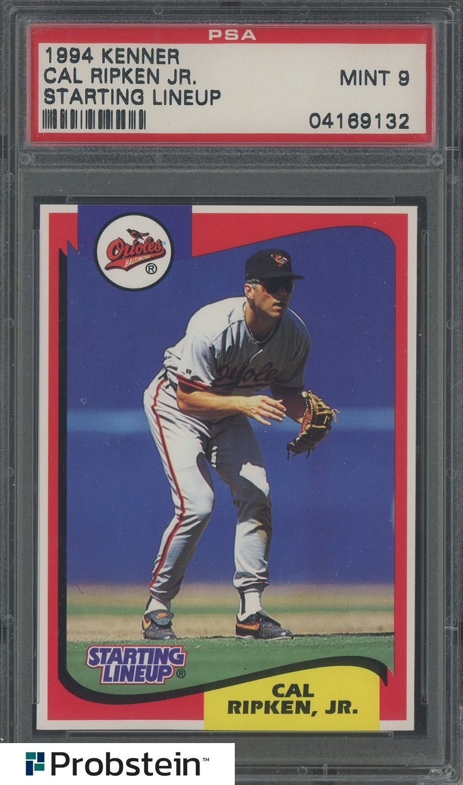 Cal Ripken Jr HOF 1994 Kenner Starting Lineup Orioles PSA 9 MINT