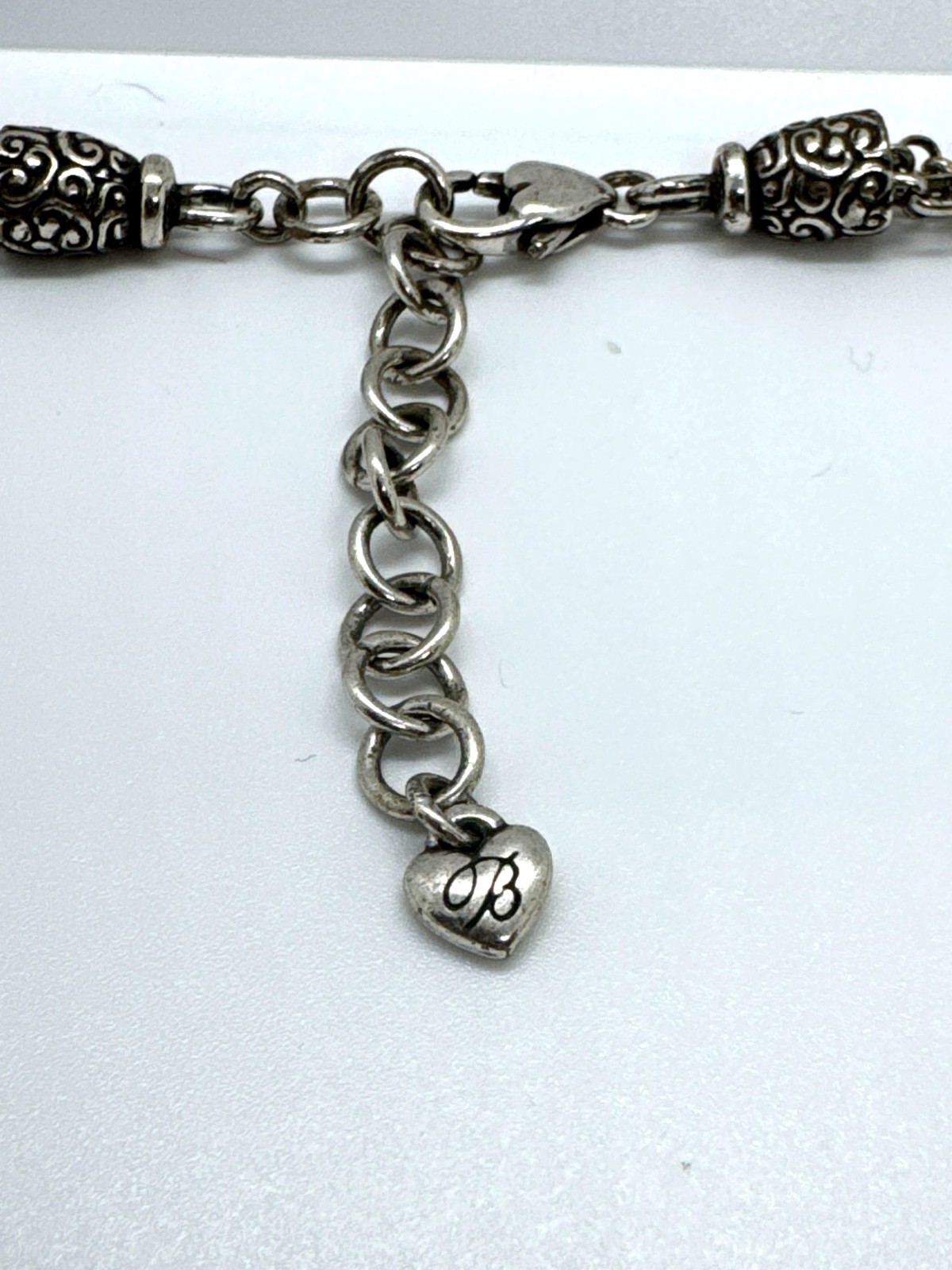 Brighton Silver Scroll Link Multi-Chain Twisted N… - image 3